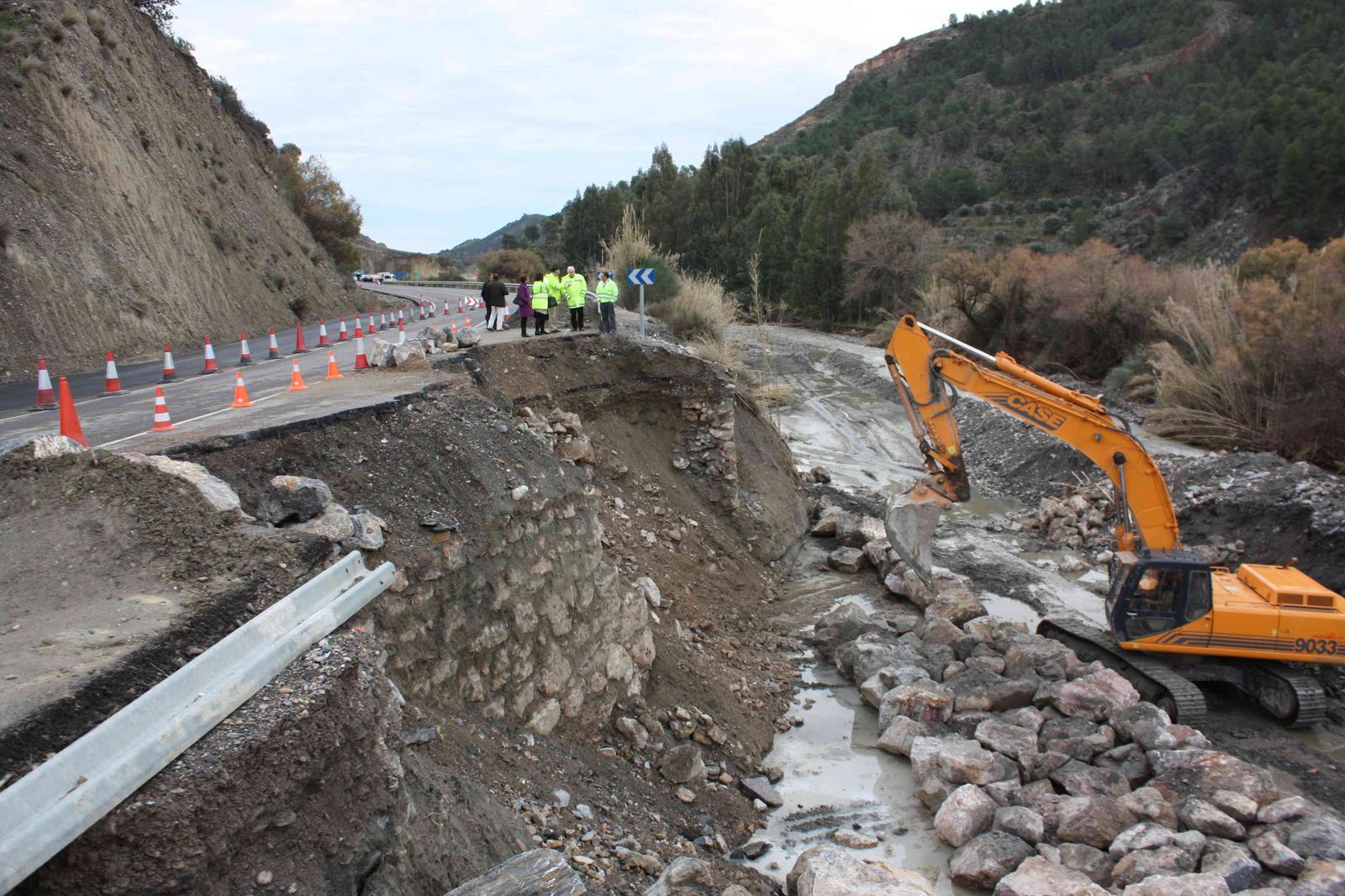 Obras de emergencia en carreteras de las provincias de Córdoba, Granada y Málaga