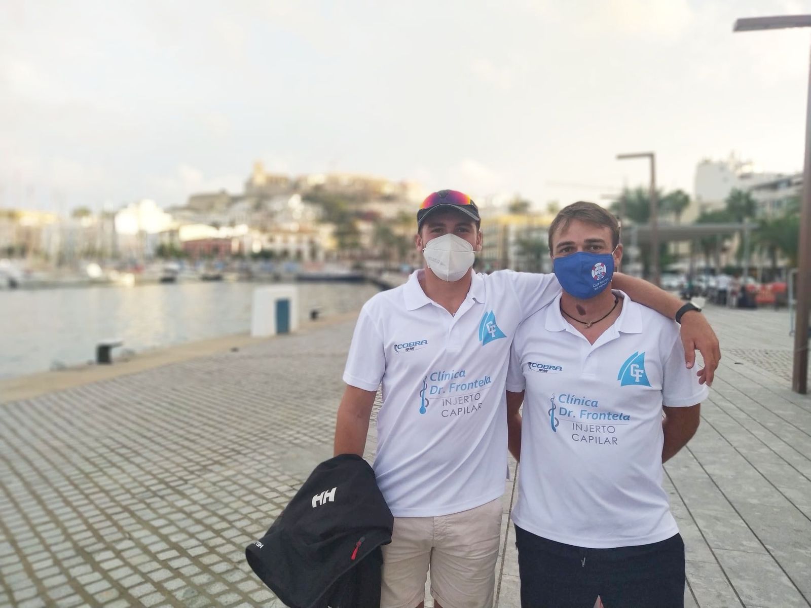 Arturo Martínez y Guillermo Flores tras la prueba en Ibiza.