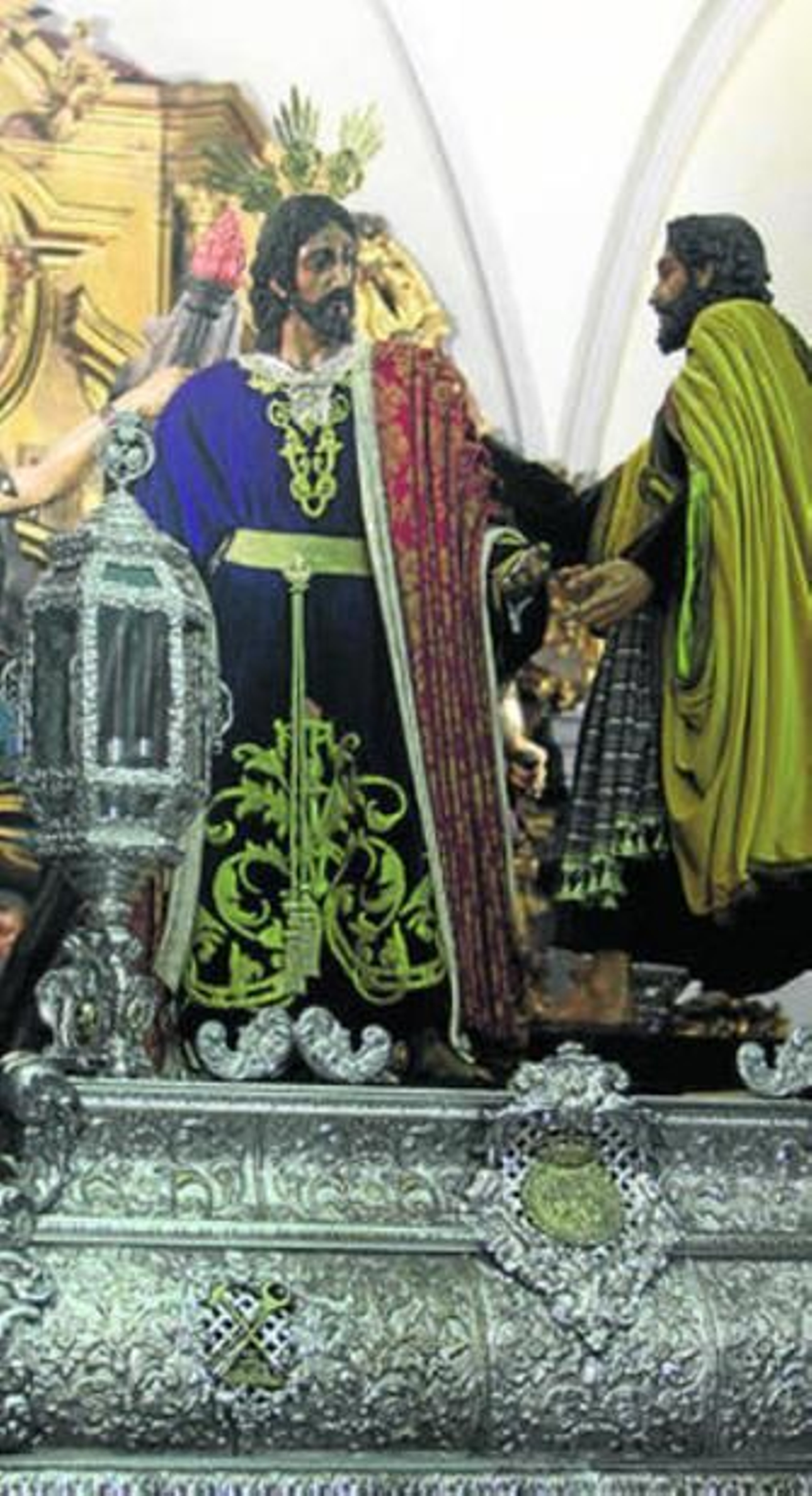 El misterio del Prendimiento, sobre el antiguo paso de Columna.