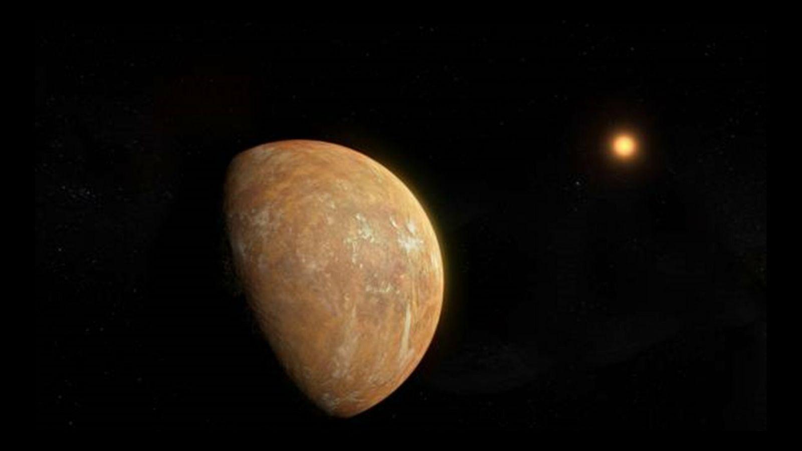 Recreación de una supertierra detectada por Carmenes.