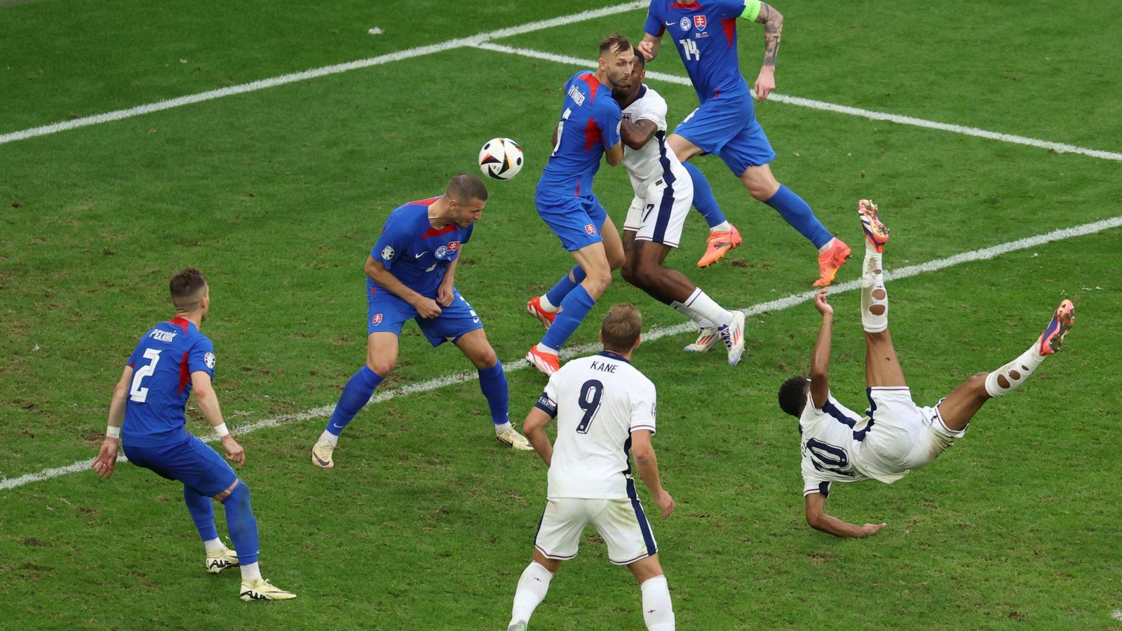 Las mejores fotos del Inglaterra-Eslovaquia