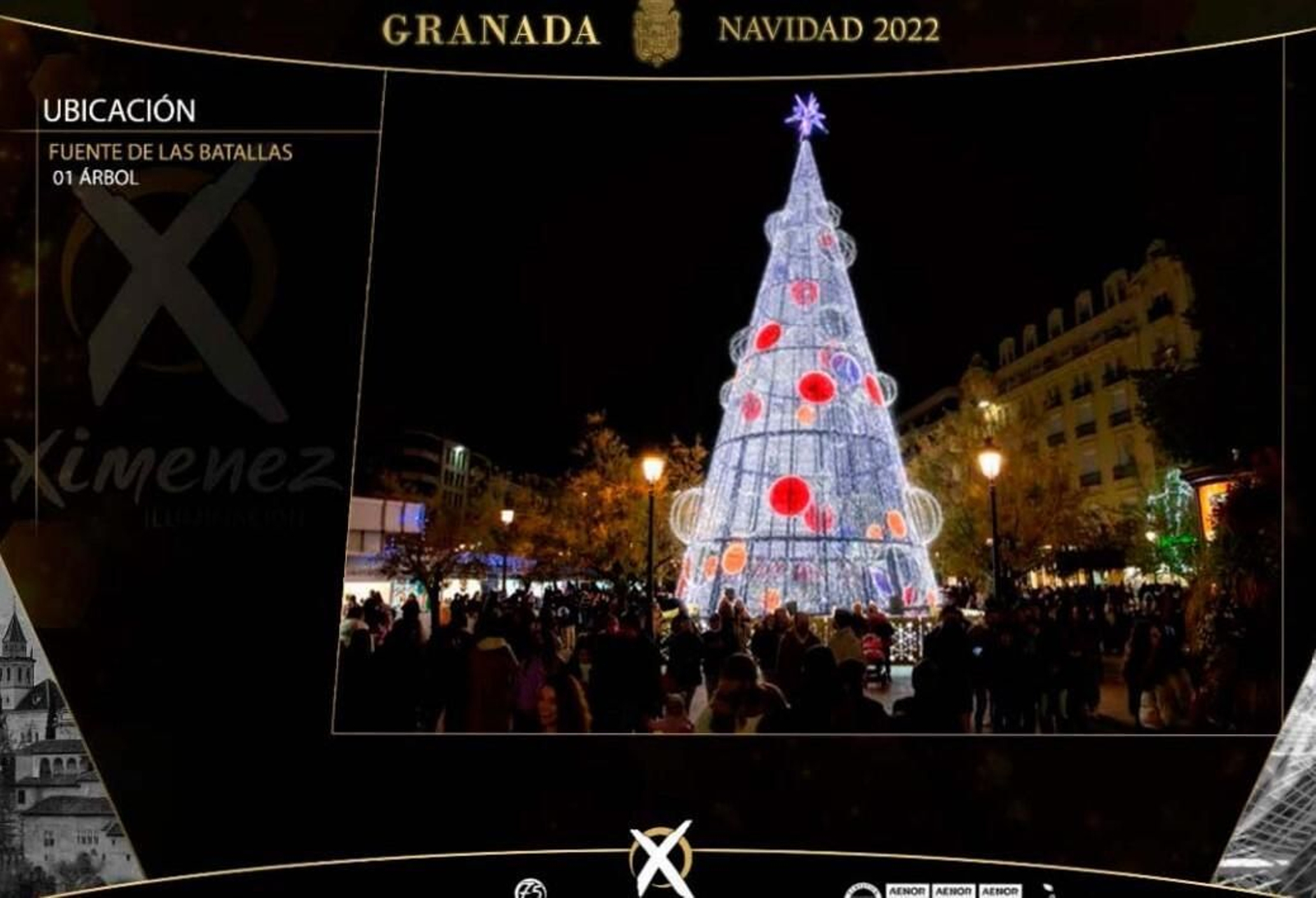 Estas son las luces de Navidad del Centro de Granada, calle por calle