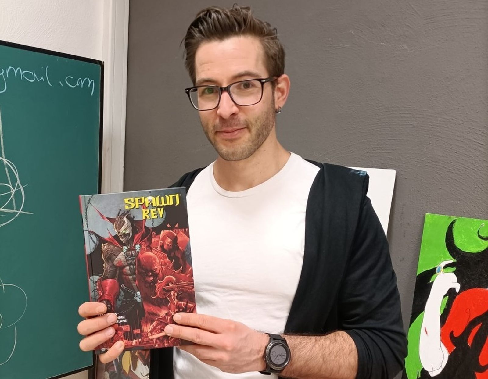 Javier Fernández, dibujante catalán afincado en La Zubia.