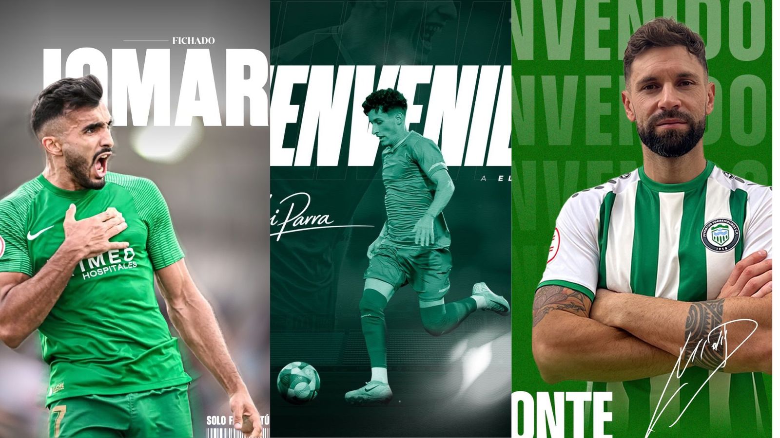 Tres de los fichajes anunciados esta semana en el grupo del Algeciras.