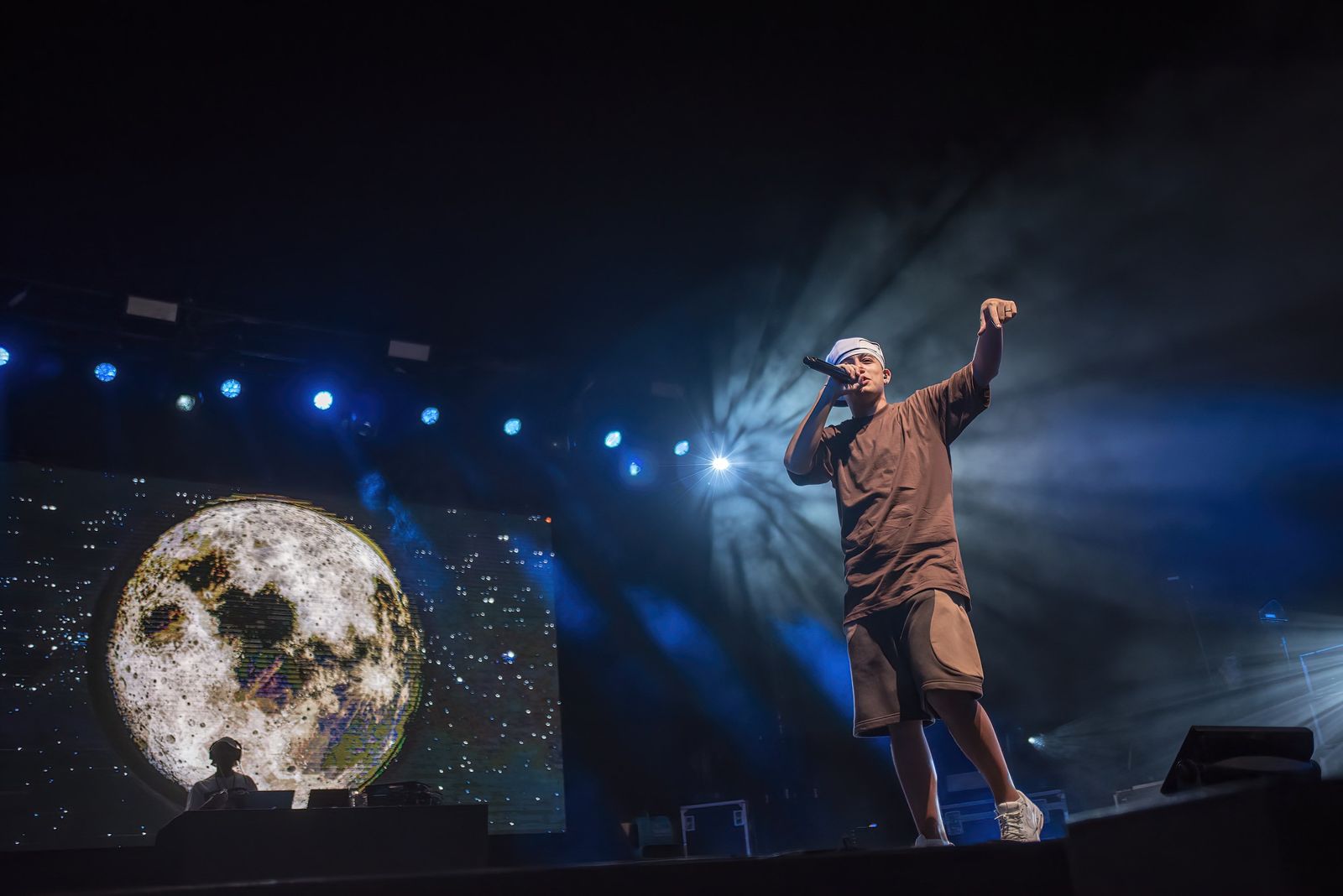 Trueno durante su concierto en Almería.