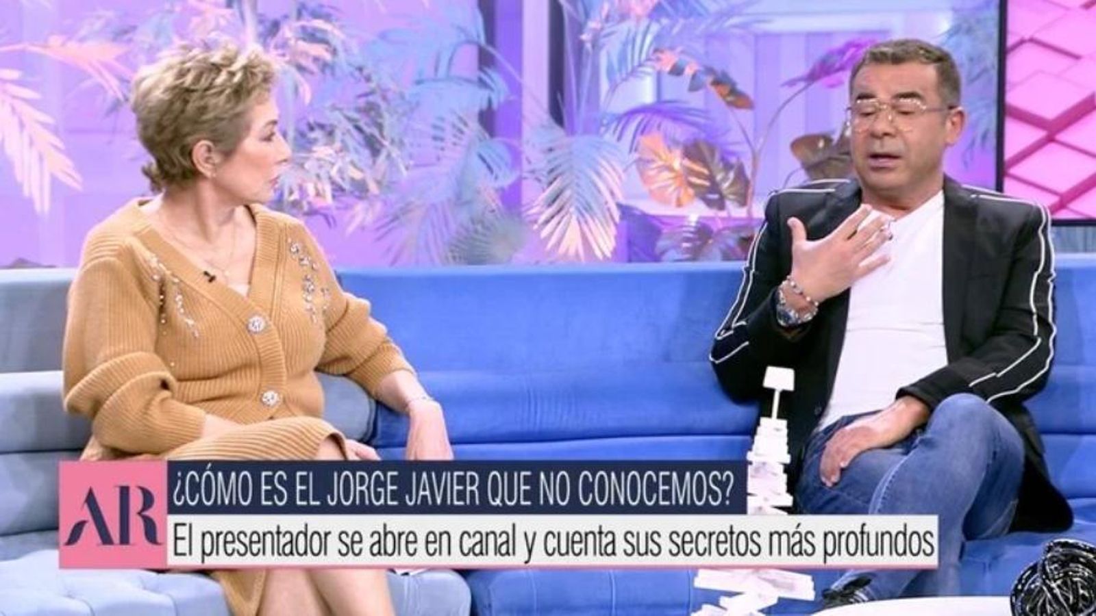 Jorge Javier Vázquez en el plató de Ana Rosa Quintana