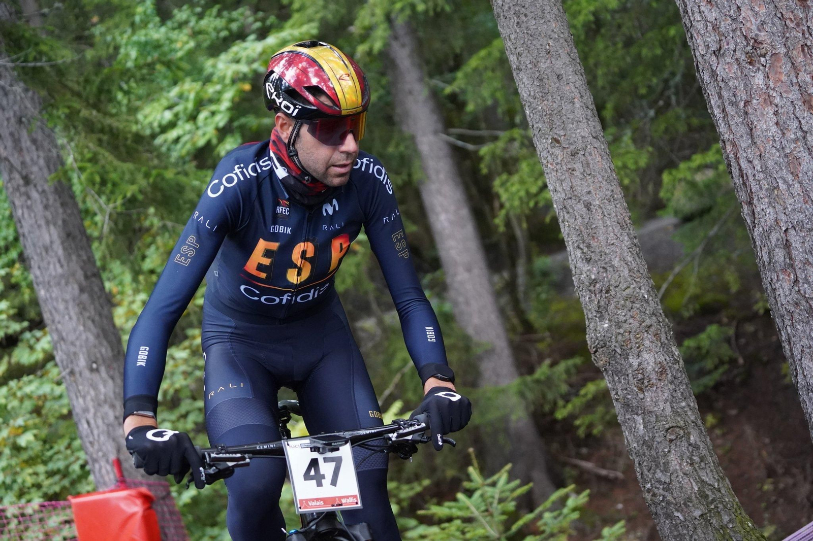 David Valero, durante la prueba disputada este domingo en Suiza