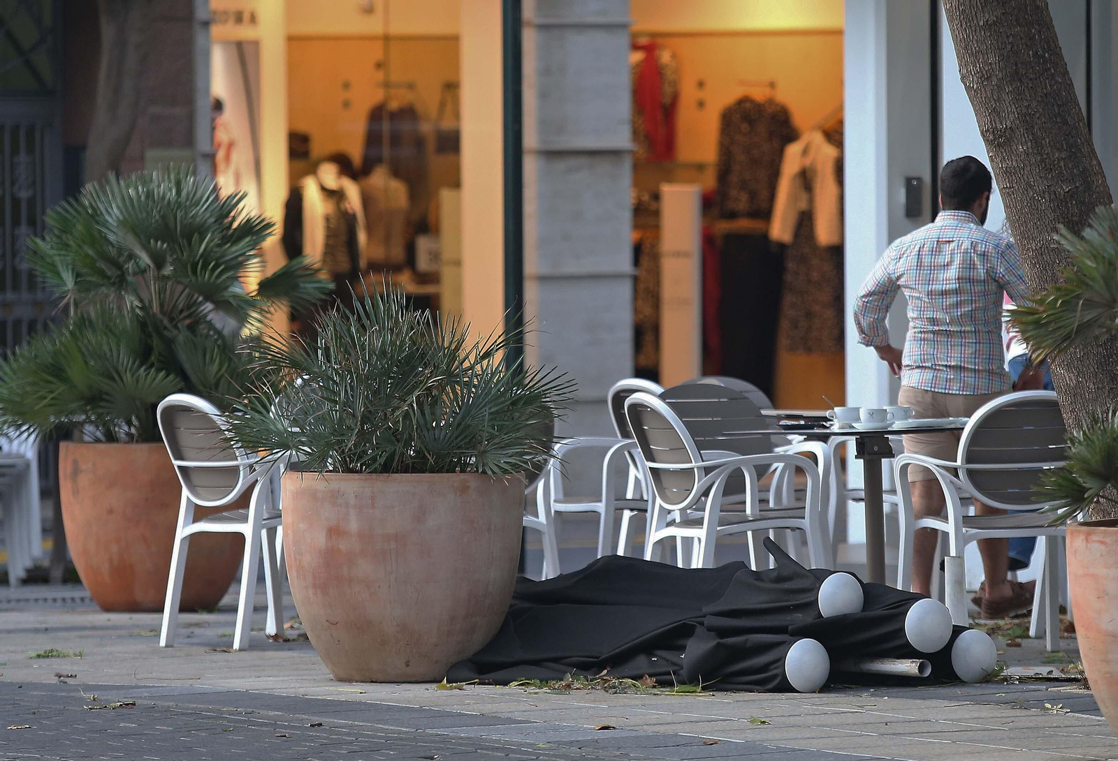 El paso de la borrasca Aline por Algeciras, en imágenes