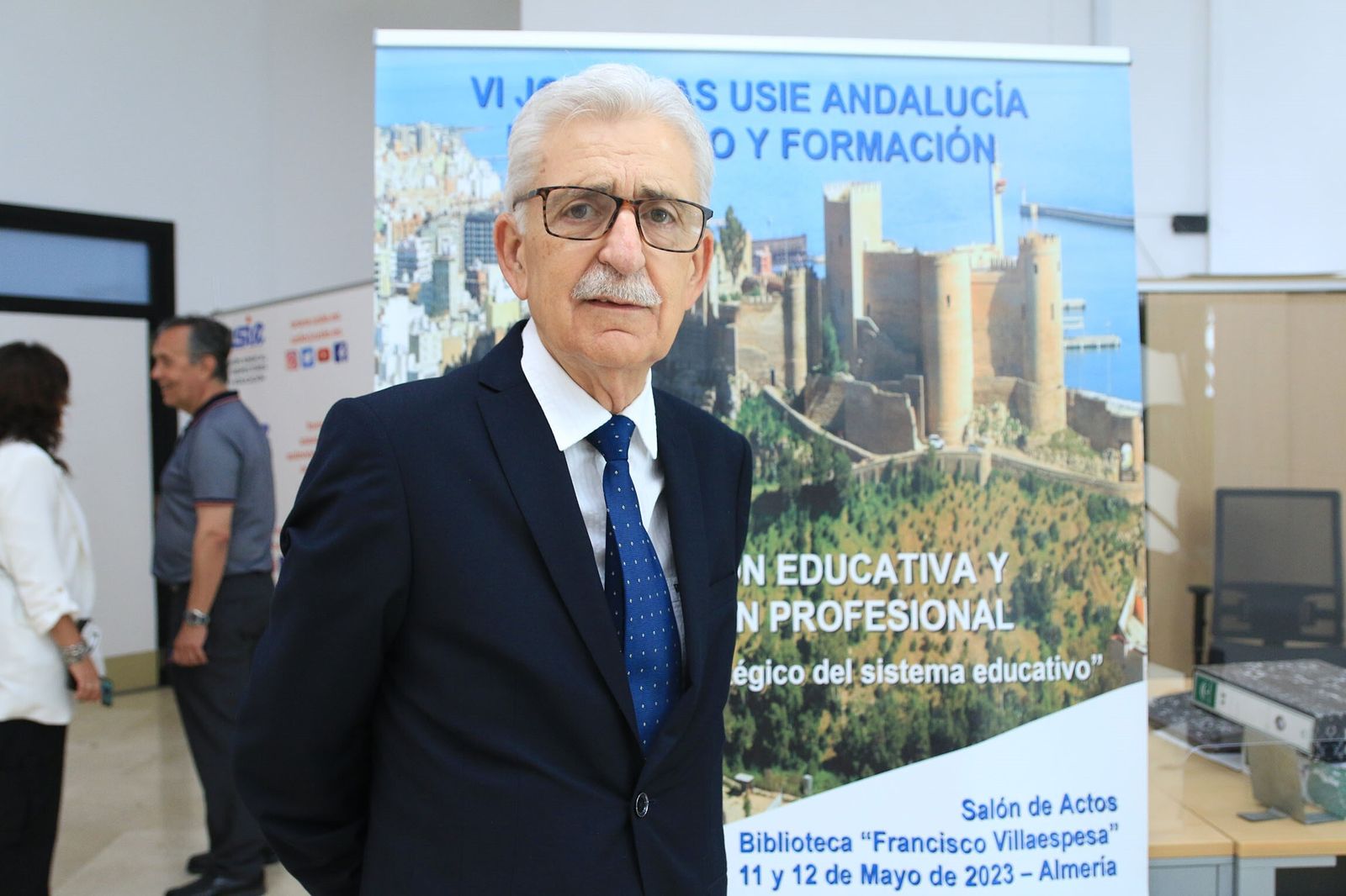 Antonio Domínguez, antes de la concesión del galardón ‘Gil de Zarate’ a los 160 inspectores asistentes a las VIJornadas de USIE Andalucía.