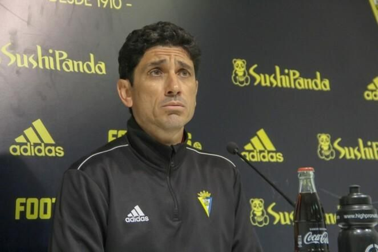 Pavón, en la sala de prensa de las instalaciones de El Rosal.