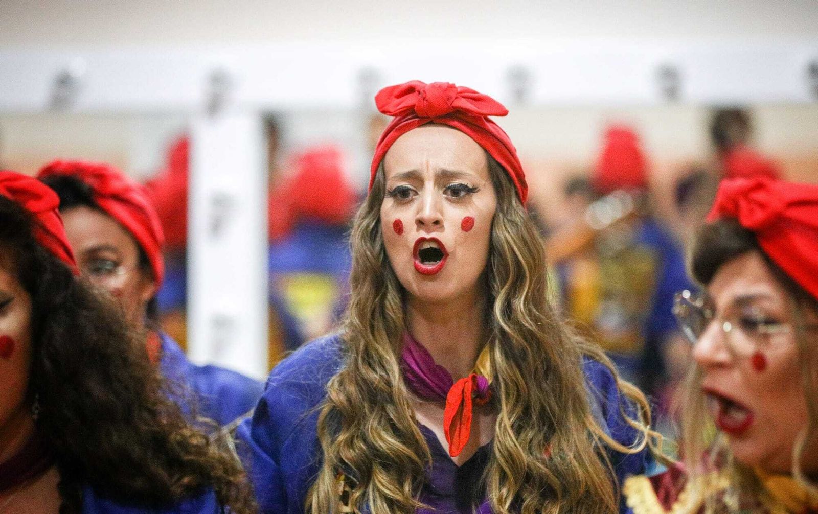 Ambiente en camerinos