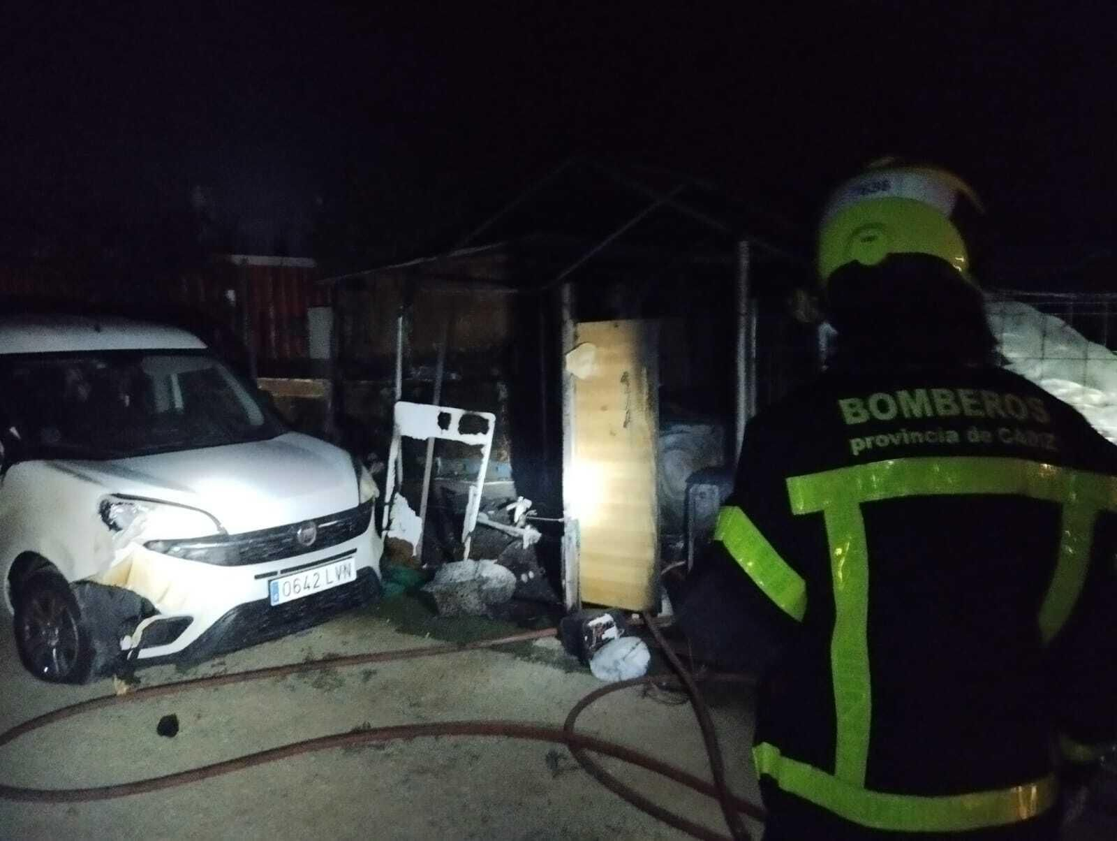 Así ha quedado la zona de El Palmar donde se ha declarado el incendio