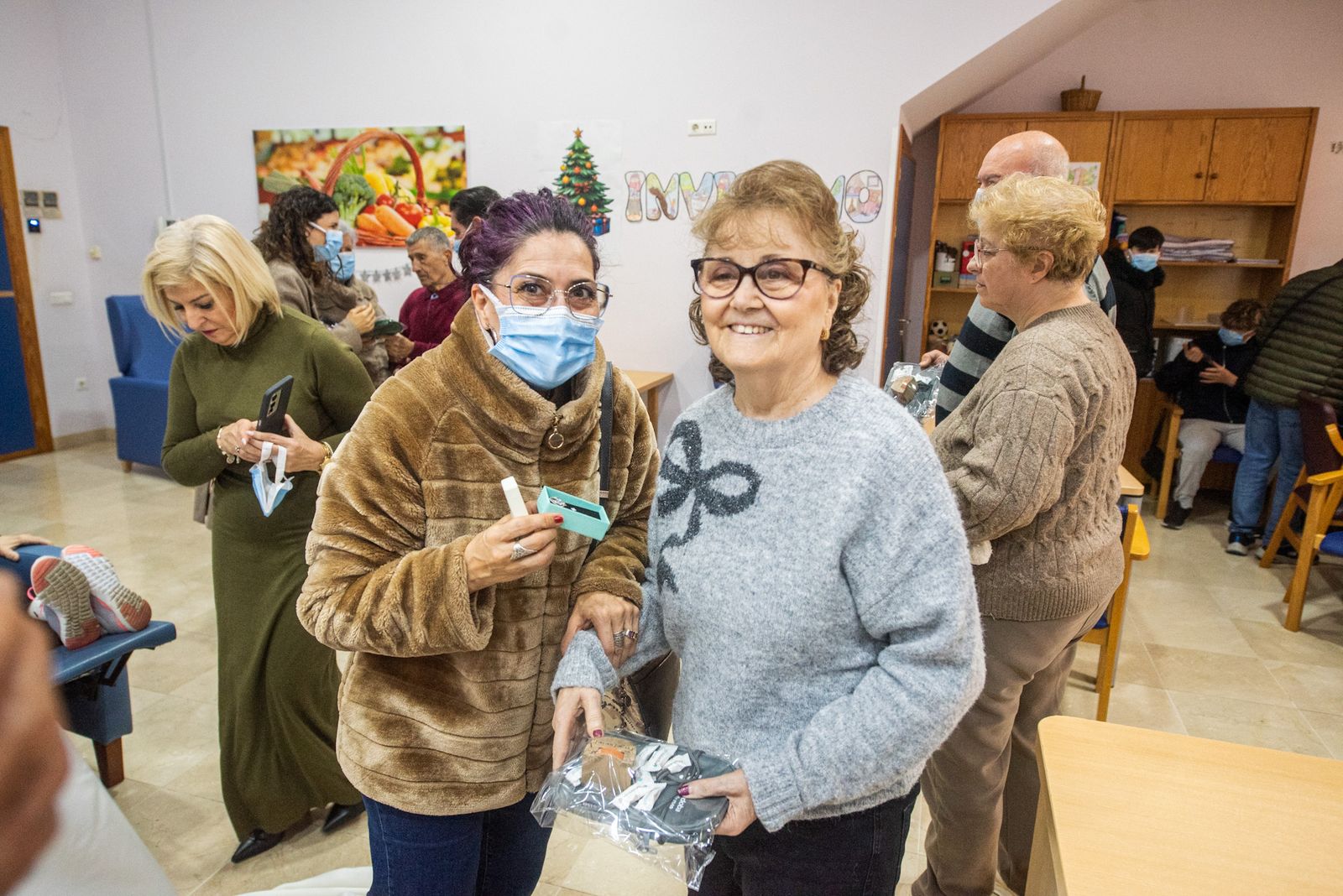 La visita de los Reyes Magos a la asociacion San Rafael de Alzheimer
