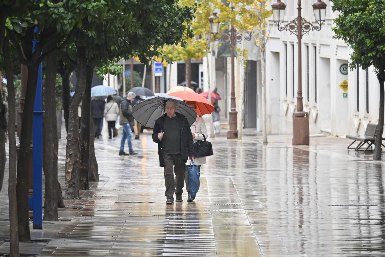 Imágenes de lluvia en la mañana del Domingo
