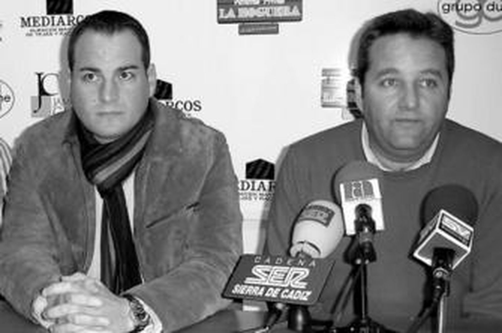 José Antonio Luna y Francisco Gago, el día de la presentación del jerezano como técnico del Arcos.