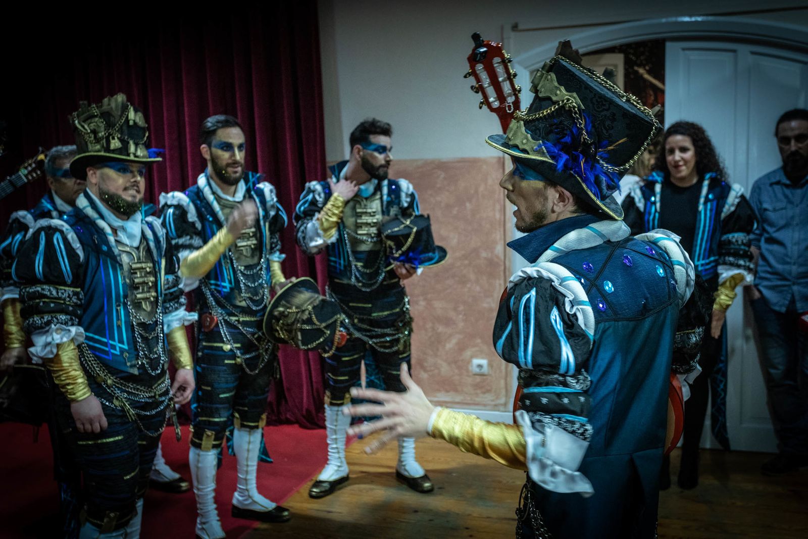 Ambiente en la trasera del Falla durante sexta función clasificatoria del COAC 2019