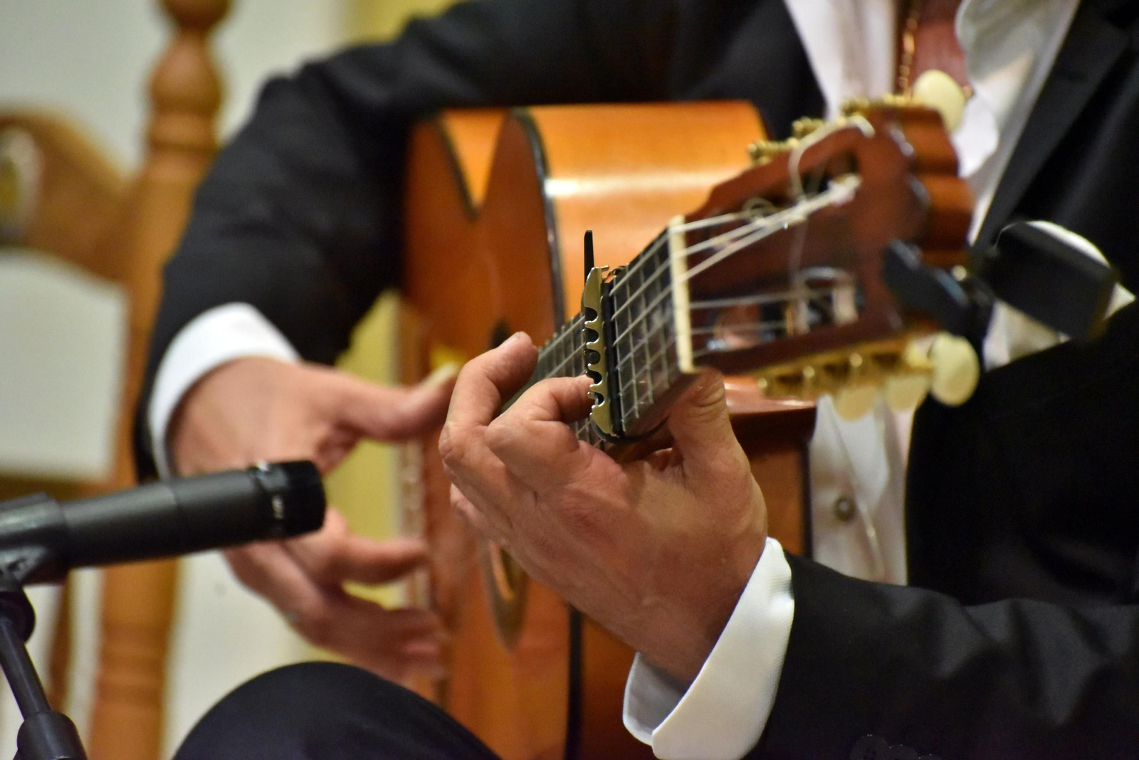 Imagen de una guitarra flamenca.