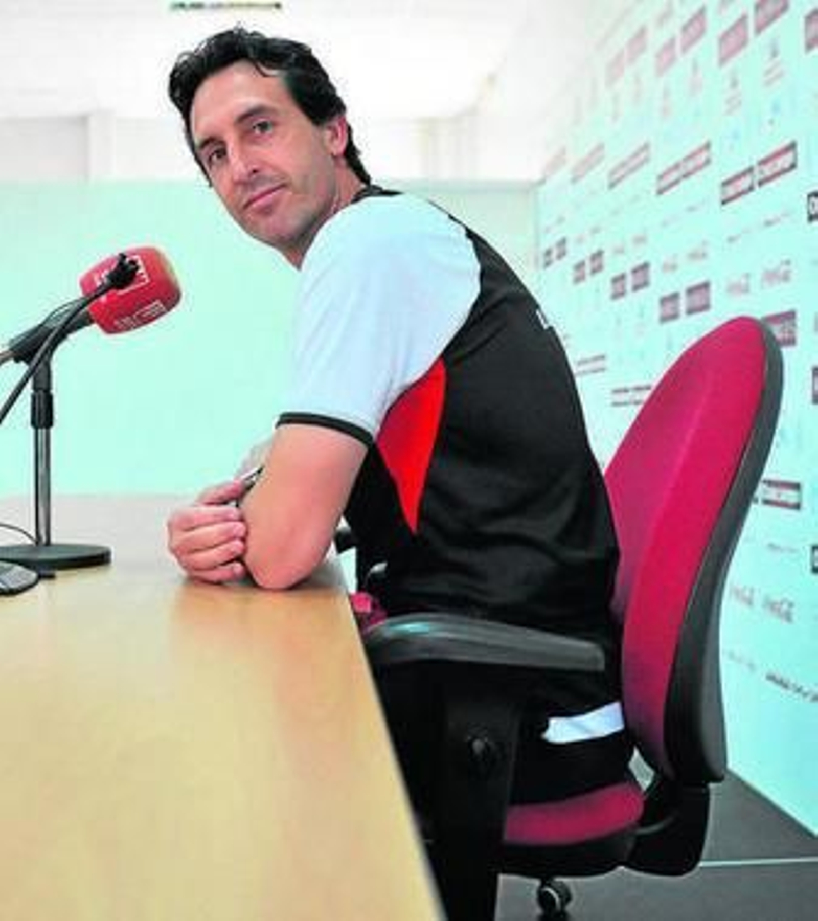 El entrenador del Sevilla, Unai Emery, ayer.