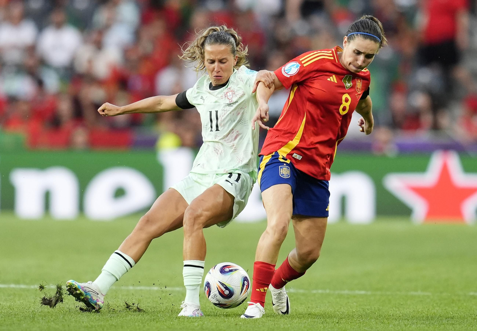 Las fotos del España-Portugal en la Eurocopa femenina