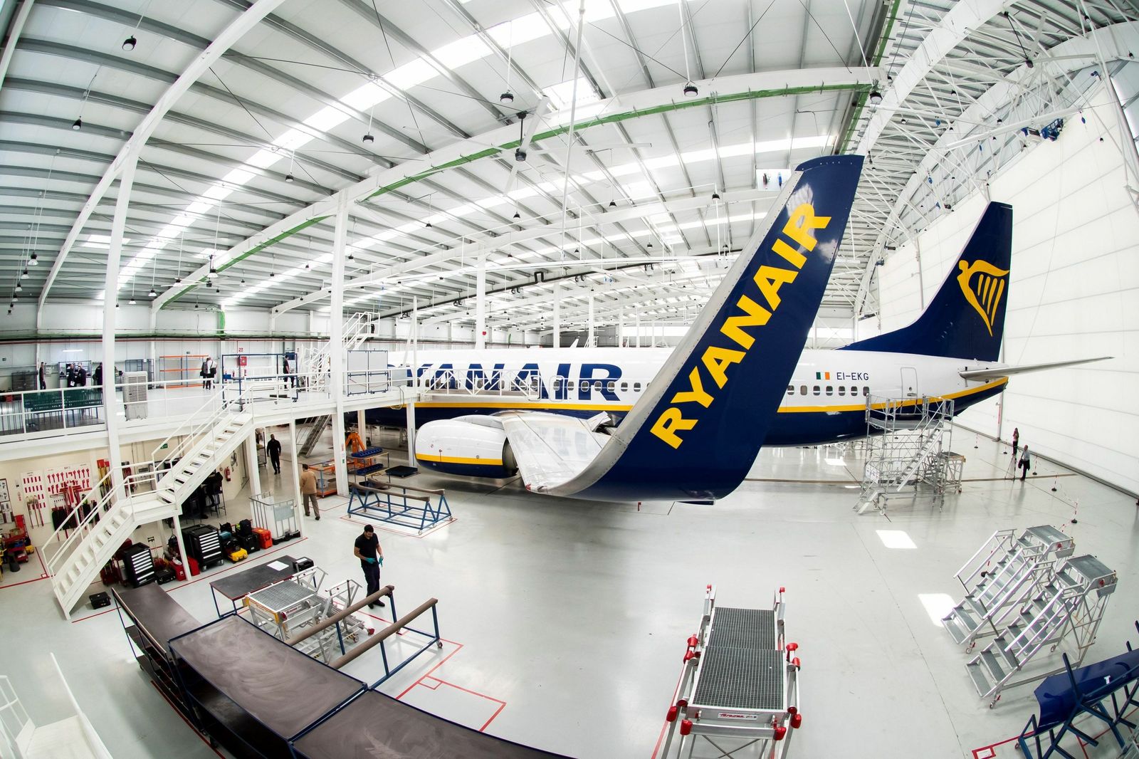 El nuevo centro de mantenimiento de Ryanair  en Sevilla.
