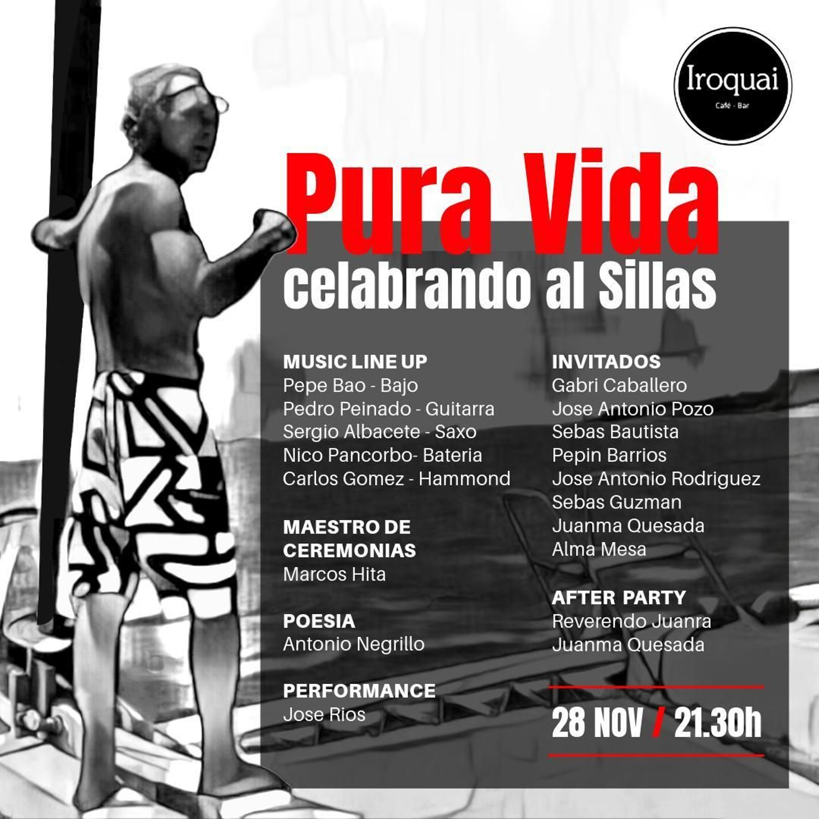 Cartel homenaje Antonio 'Sillas'