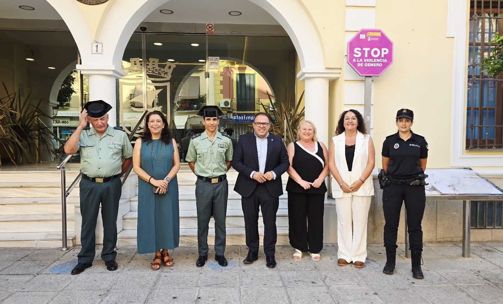 Miembros de la Junta Local de Seguridad del Ayuntamiento de Almuñécar