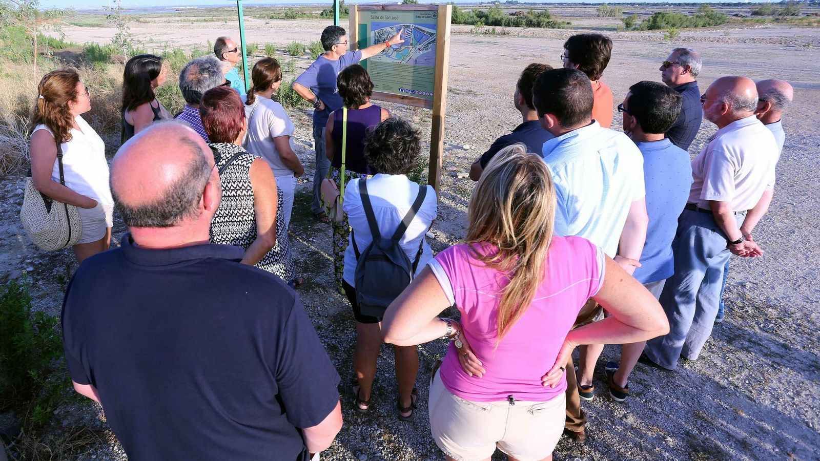 Imagen de una visita a esta salina portuense.