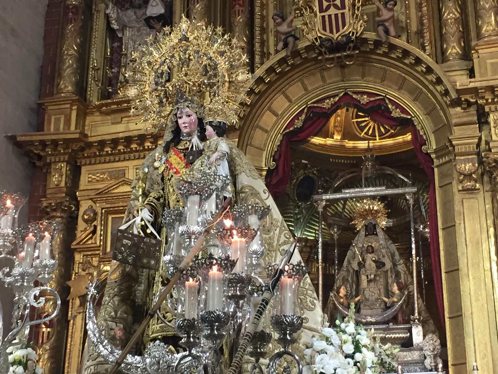 La Virgen del Carmen en la basílica de la Merced