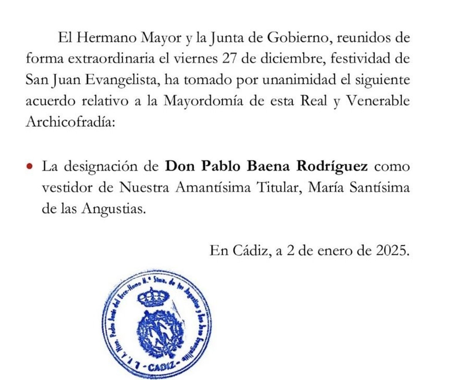 ¡Paren rotativas!  El Ecce Homo ha hablado