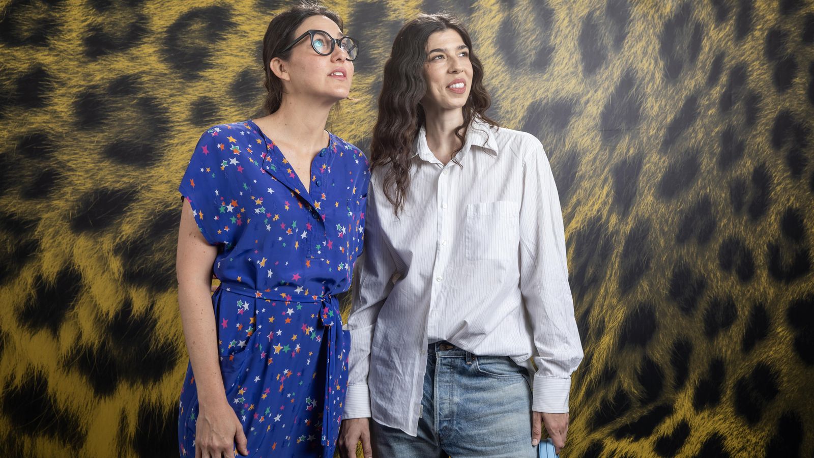 Royo y De Castro durante la presentación del filme en Locarno.