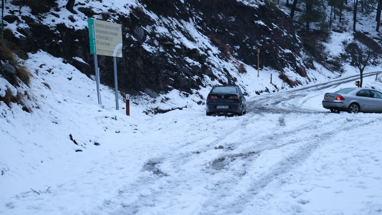 Fotogalería nevada en la Provincia de Almería