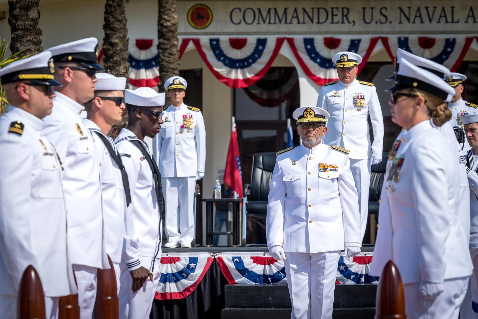 Las imágenes de la ceremonia de cambio de mando de EEUU en la Base de Rota