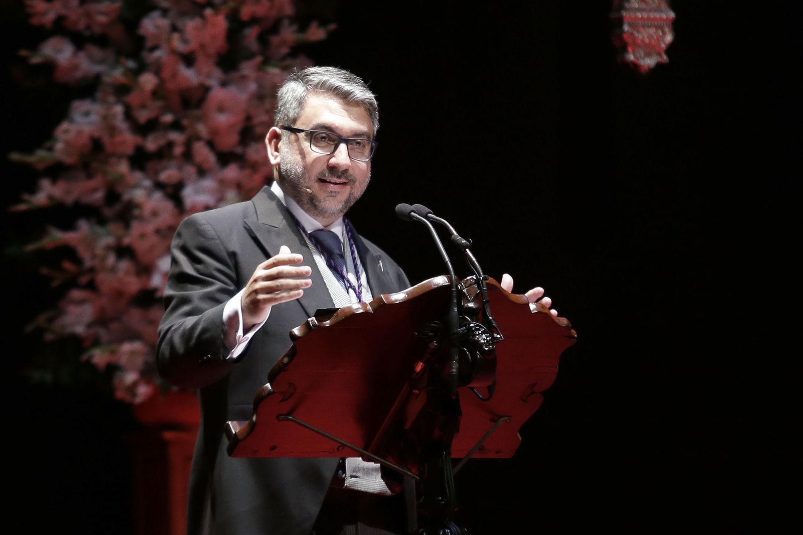 Ángel Luis Rodríguez Aguilocho en su pregón ofrecido el pasado año.