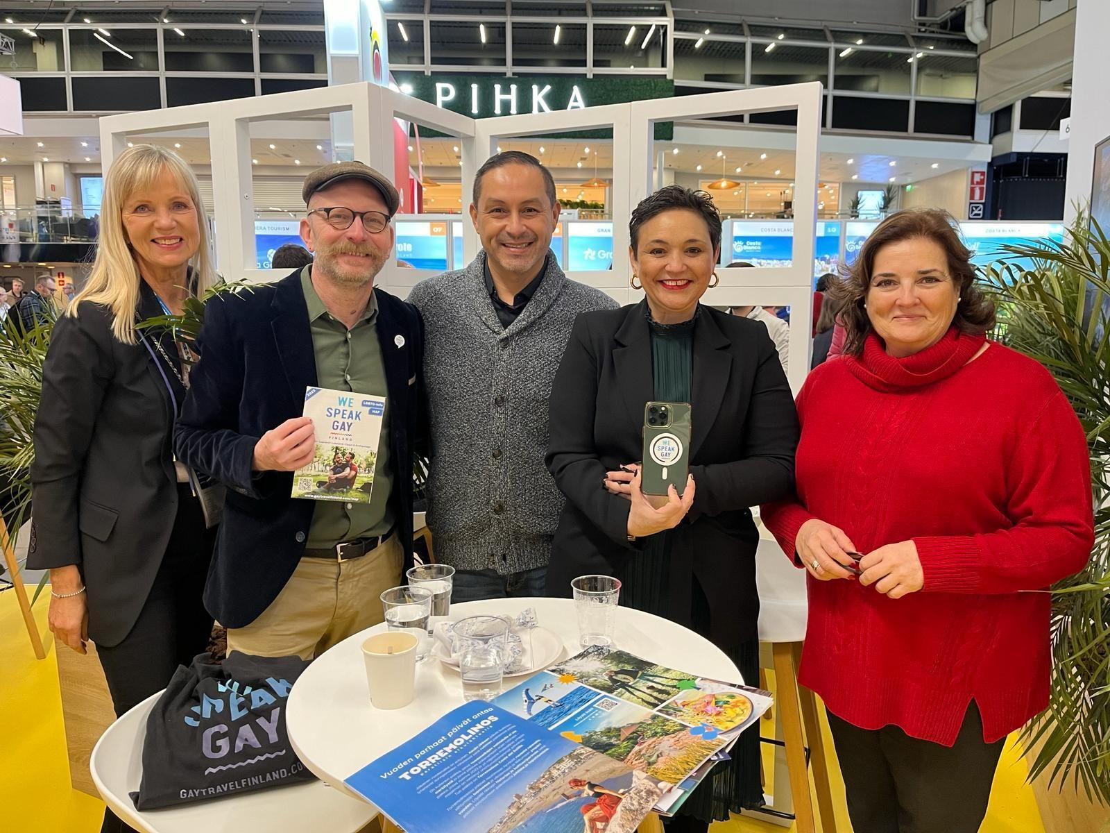 La delegación de Torremolinos en la feria turística Matka.