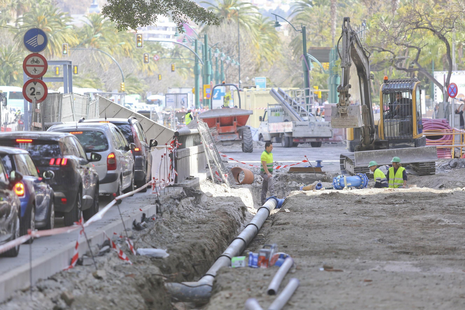 Las imágenes de las obras en la Alameda
