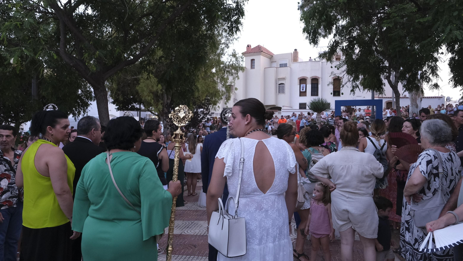 Procesión terrestre de la Virgen del Carmen en Aguadulce