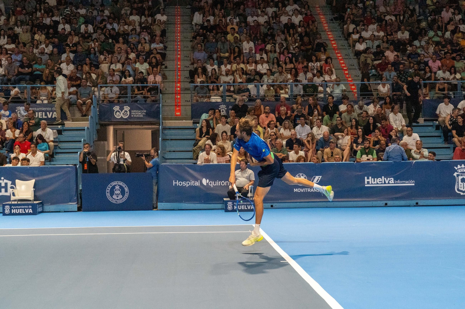Imágenes de la final masculina de la Copa del Rey de tenis entre Daniil Medvedev y Alejandro Davidovich
