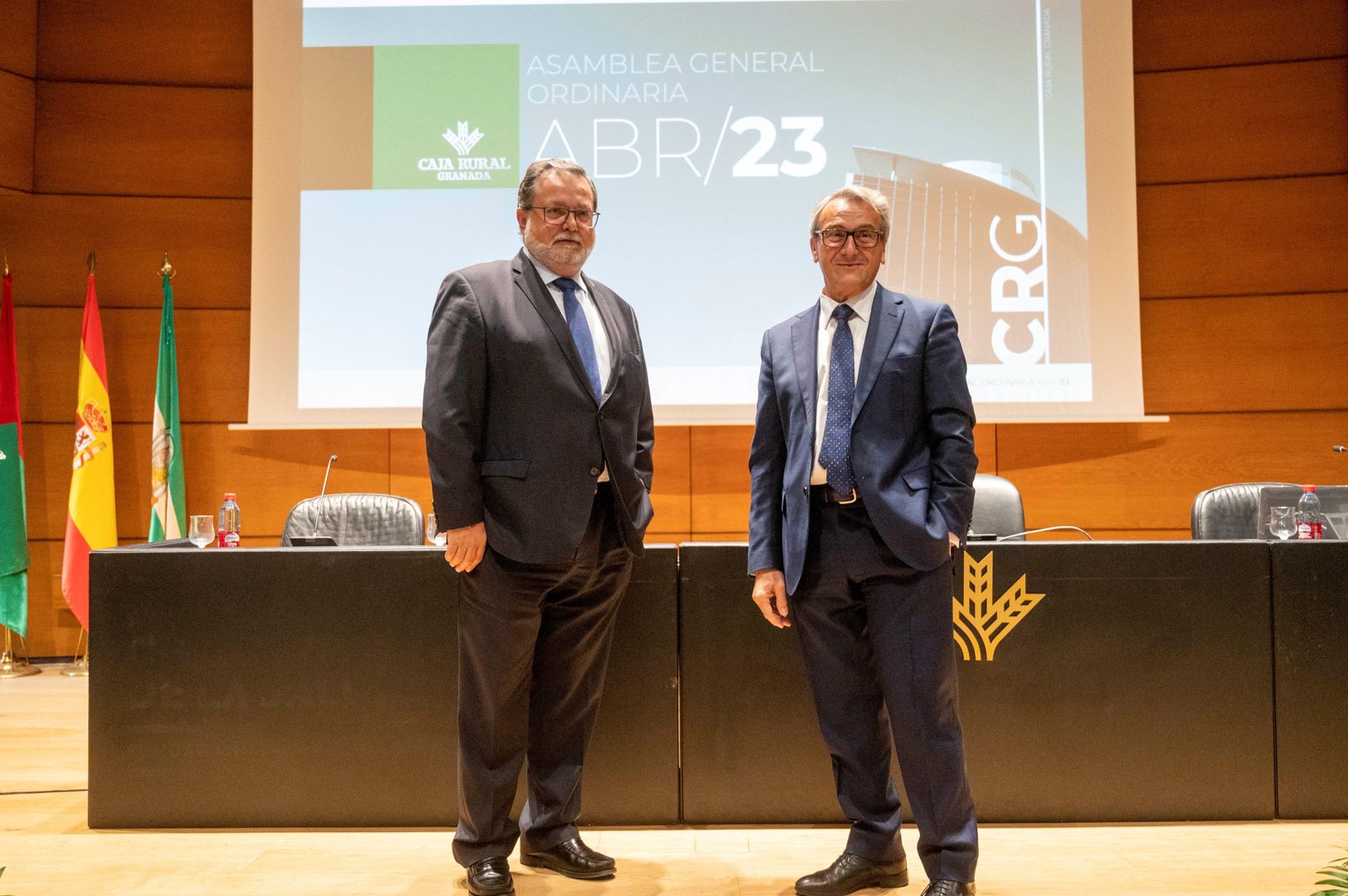 Imagen de la presentación de la Asamblea General de Caja Rural de Granada