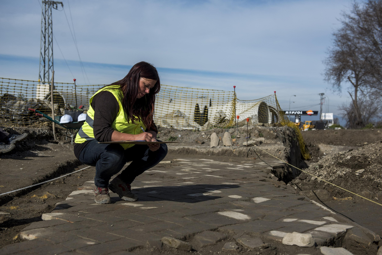 Así es la almunia nazarí encontrada en Granada durante las obras de un colector