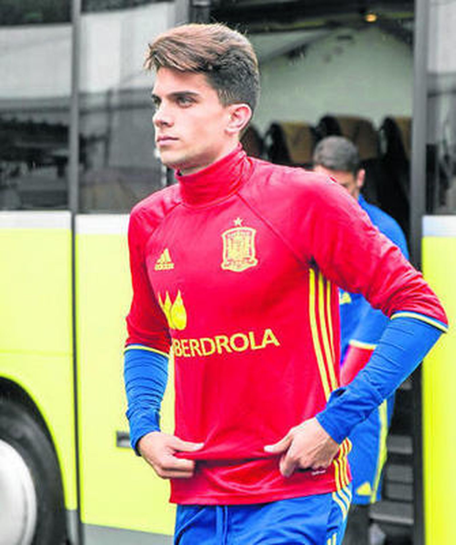 Marc Bartra, con la selección española en Schruns, Austria.
