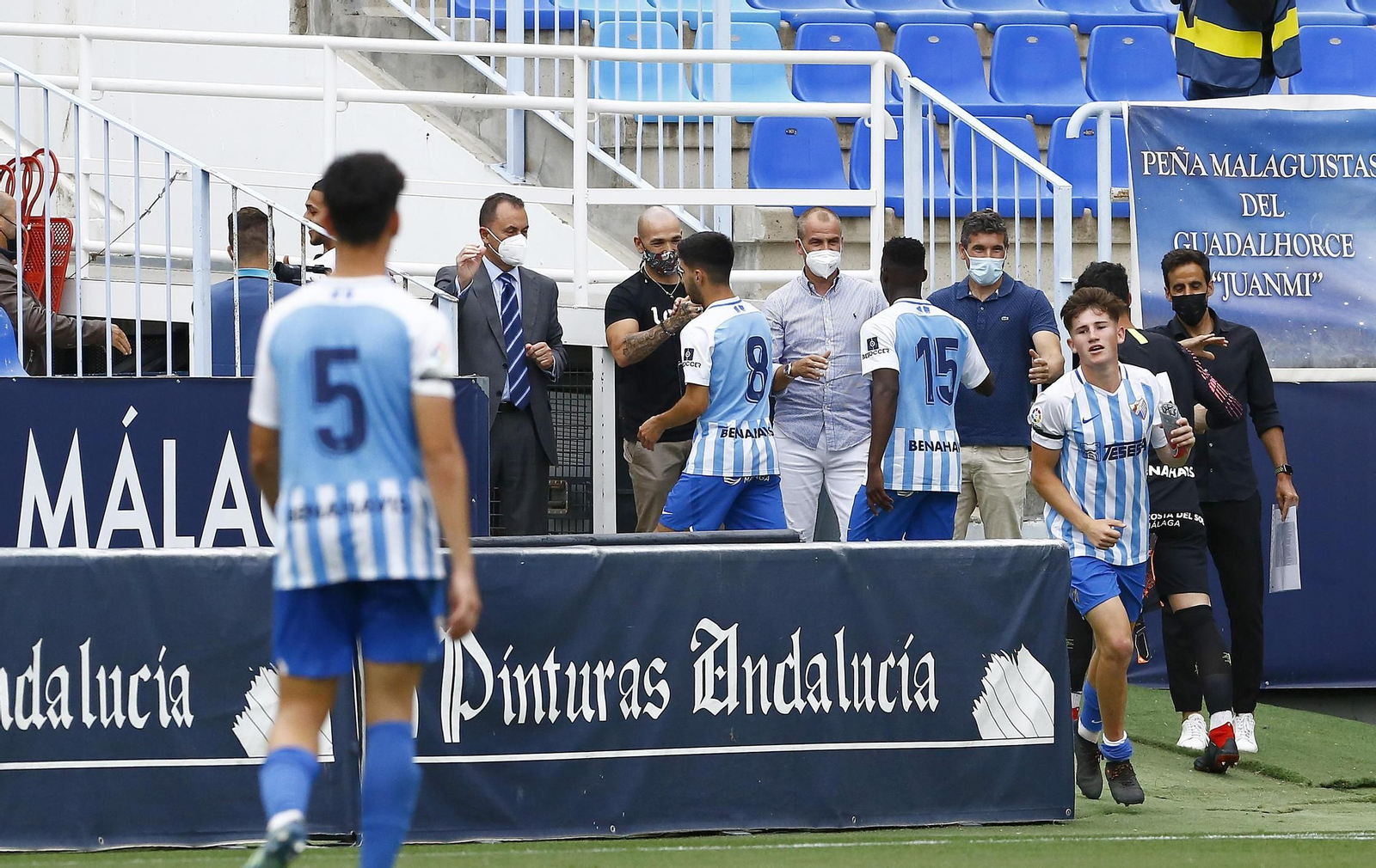 El administrador, en el partido del Málaga juvenil del miércoles. El administrador, en el partido del Málaga juvenil del miércoles.