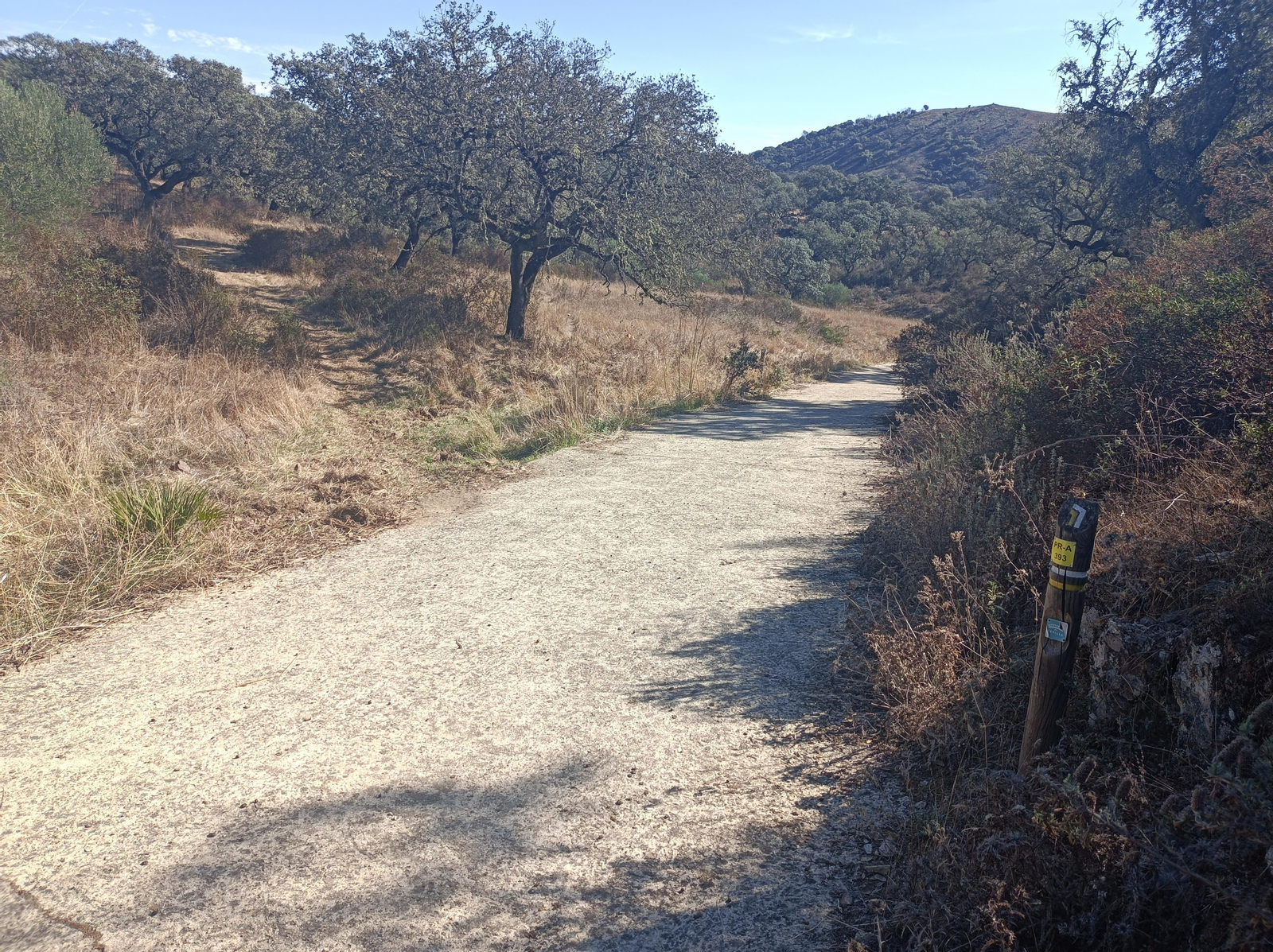 Pero hay que desviarse pronto. Atentos a esta marca.