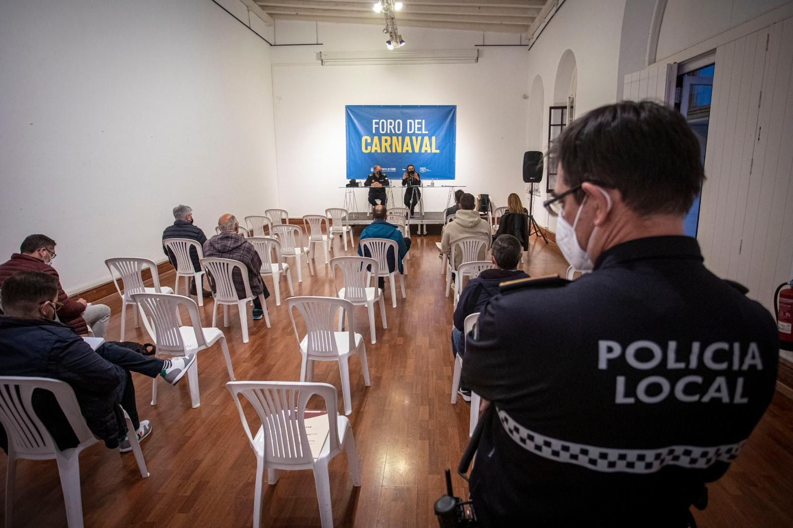 El último Foro de Callejeras celebrado este jueves en el Baluarte de la Candelaria.