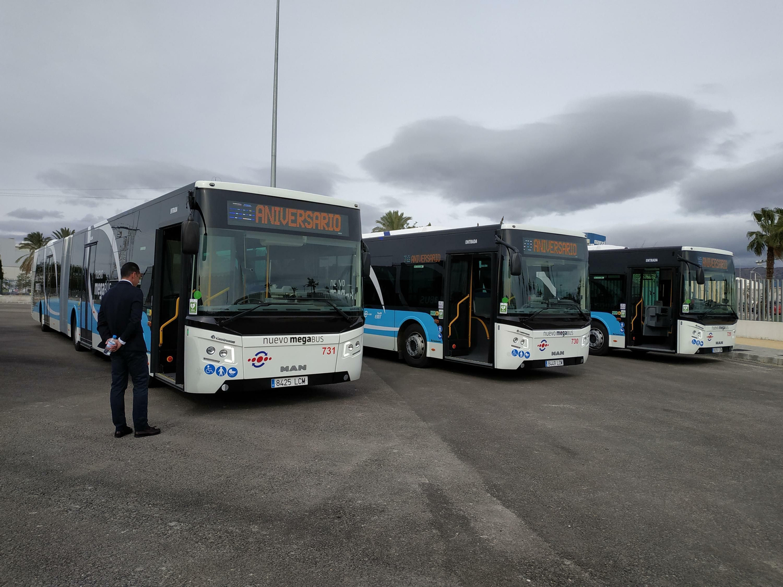Fotos de los autobuses usados por la EMT de Málaga en sus 70 años de historia