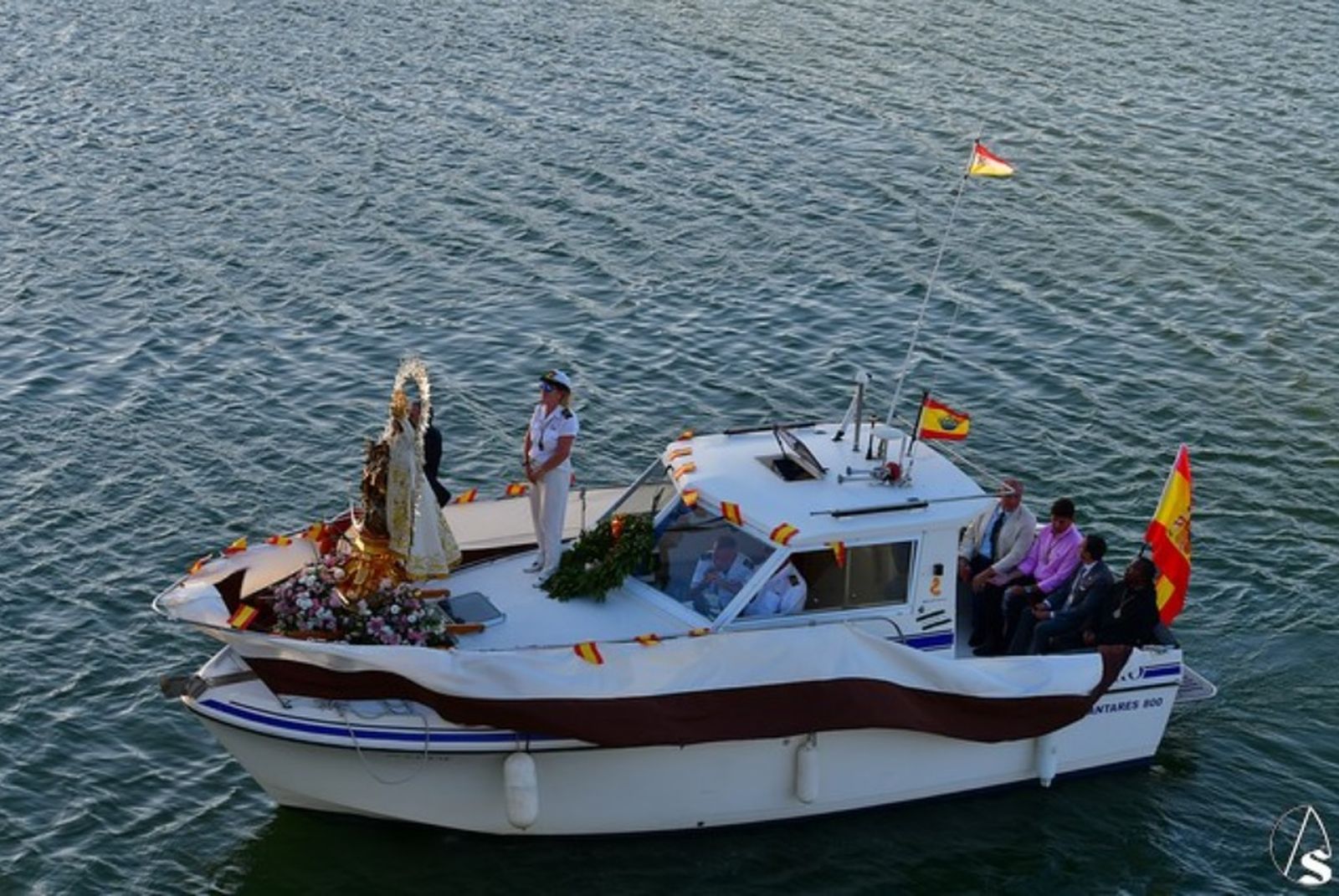 La Virgen del Carmen en su procesión fluvial de 2023