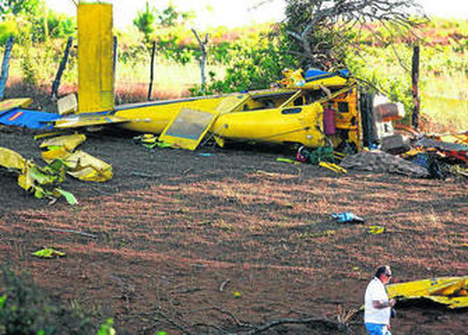 Estado en el quedó la aeronave de Faasa siniestrada en Chile.