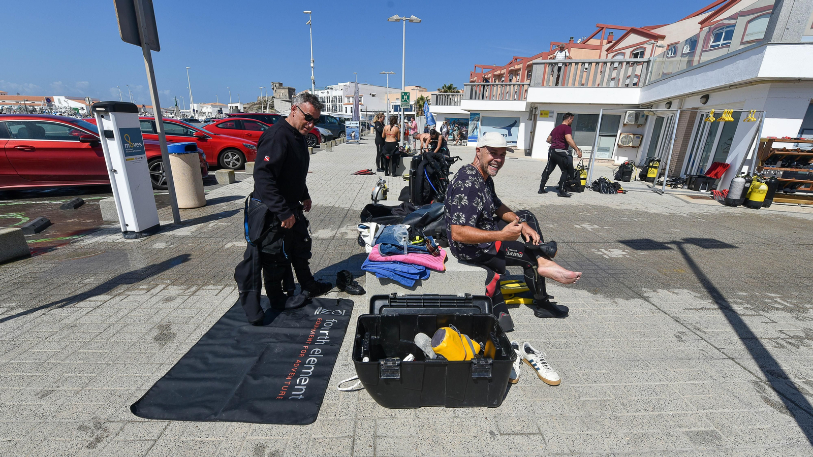 Fotos de la salida para la inmersión colectiva naconal de buceo en Tarifa