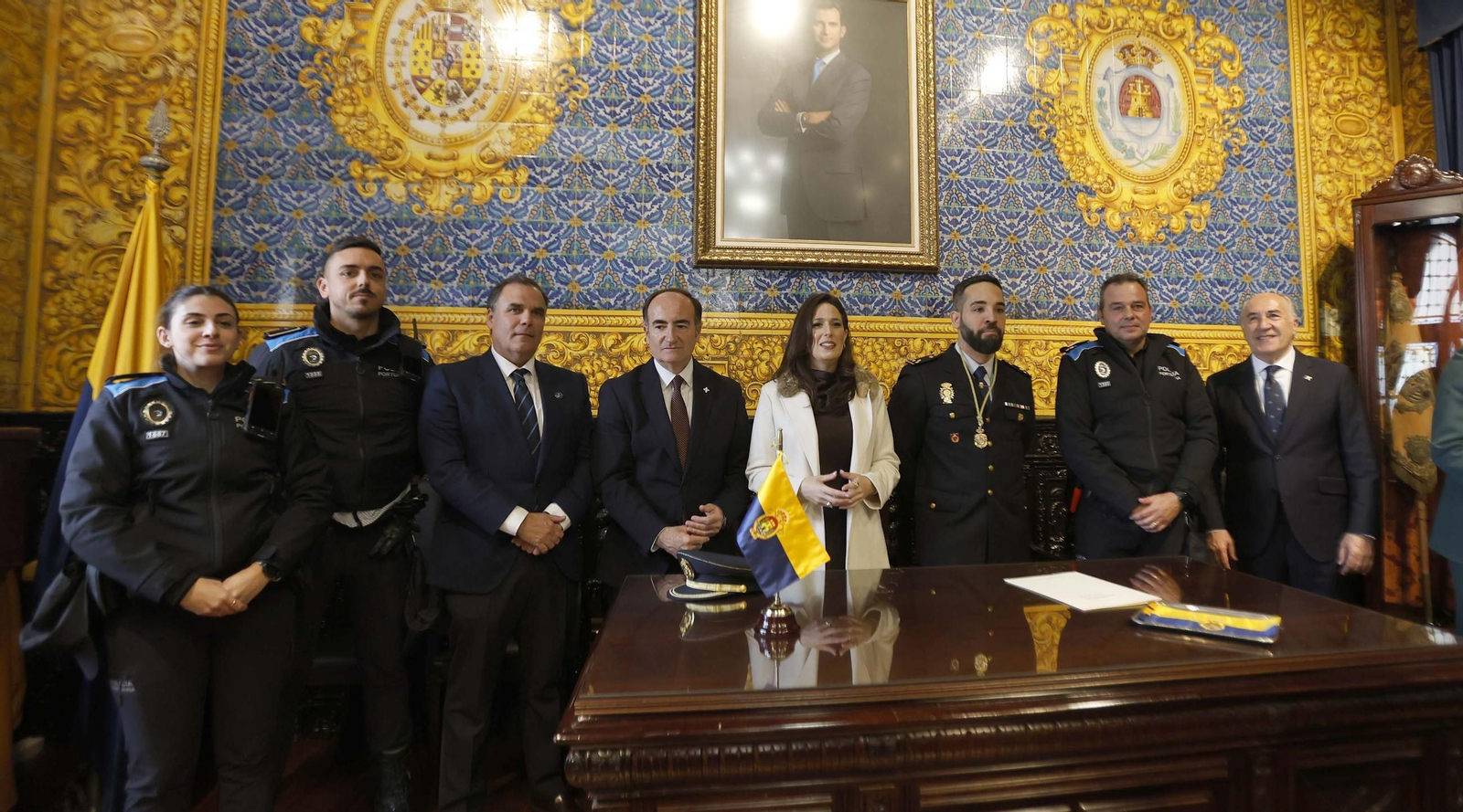 Las fotos del homenaje en Algeciras al inspector jefe de la Policía Nacional Francisco González Suárez