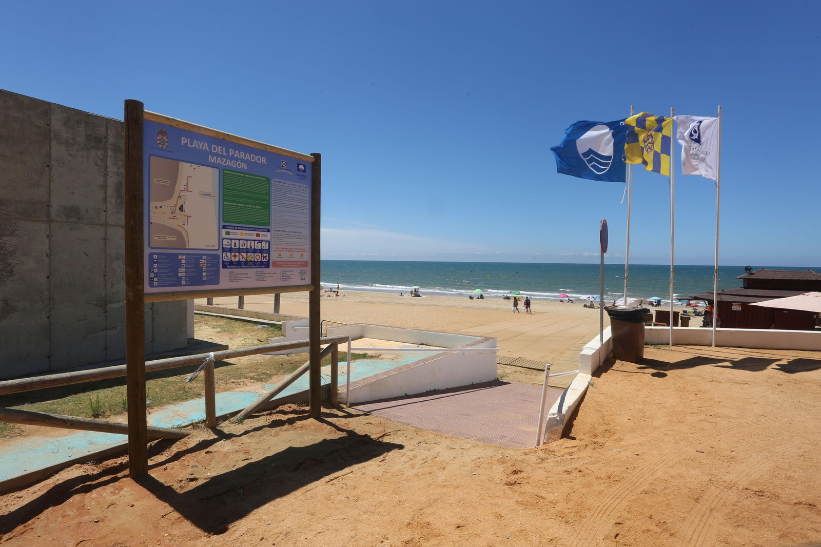 Playa del Parador de Mazagón. Playa del Parador de Mazagón.