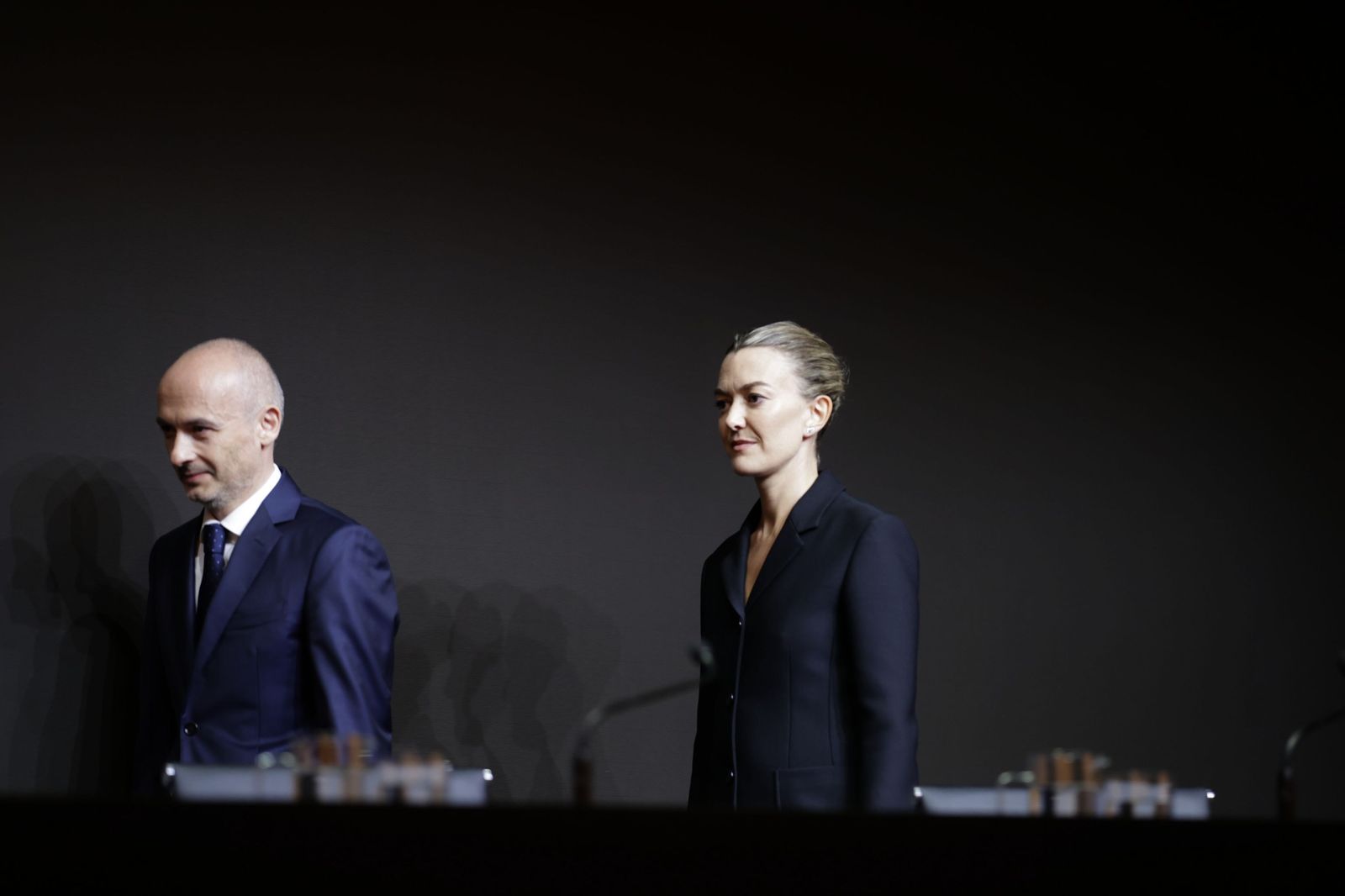 Imagen de archivo de la presidenta de Inditex, Marta Ortega, y el consejero delegado, Óscar García Maceiras